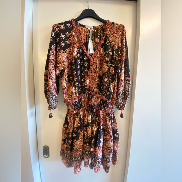 POUPETTE ST. BARTH - MINI DRESS ARIEL - BLACK PINK RIVIERA - Picture 5 of 12